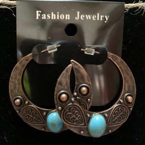 Turquoise Accent Earrings